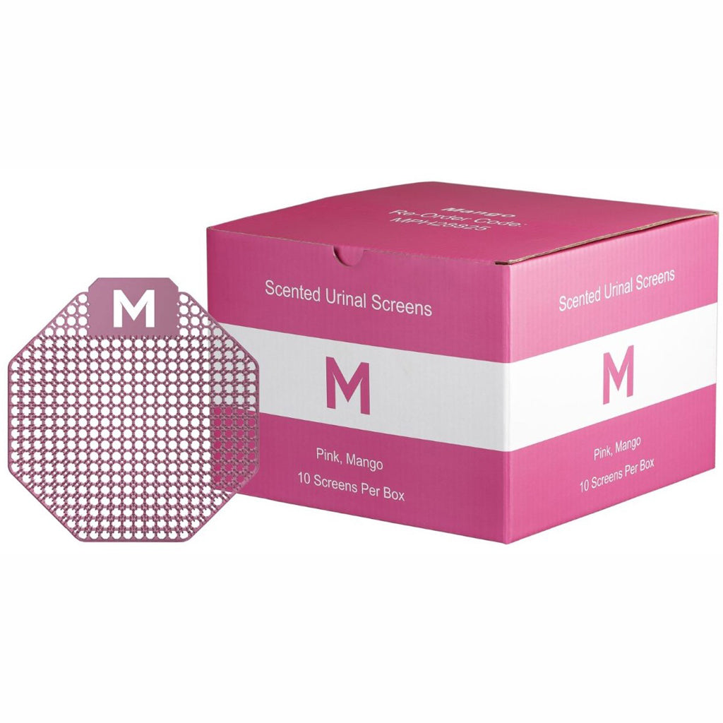 M Scented Urinal Screens - Mango (Pink) | 10/Box