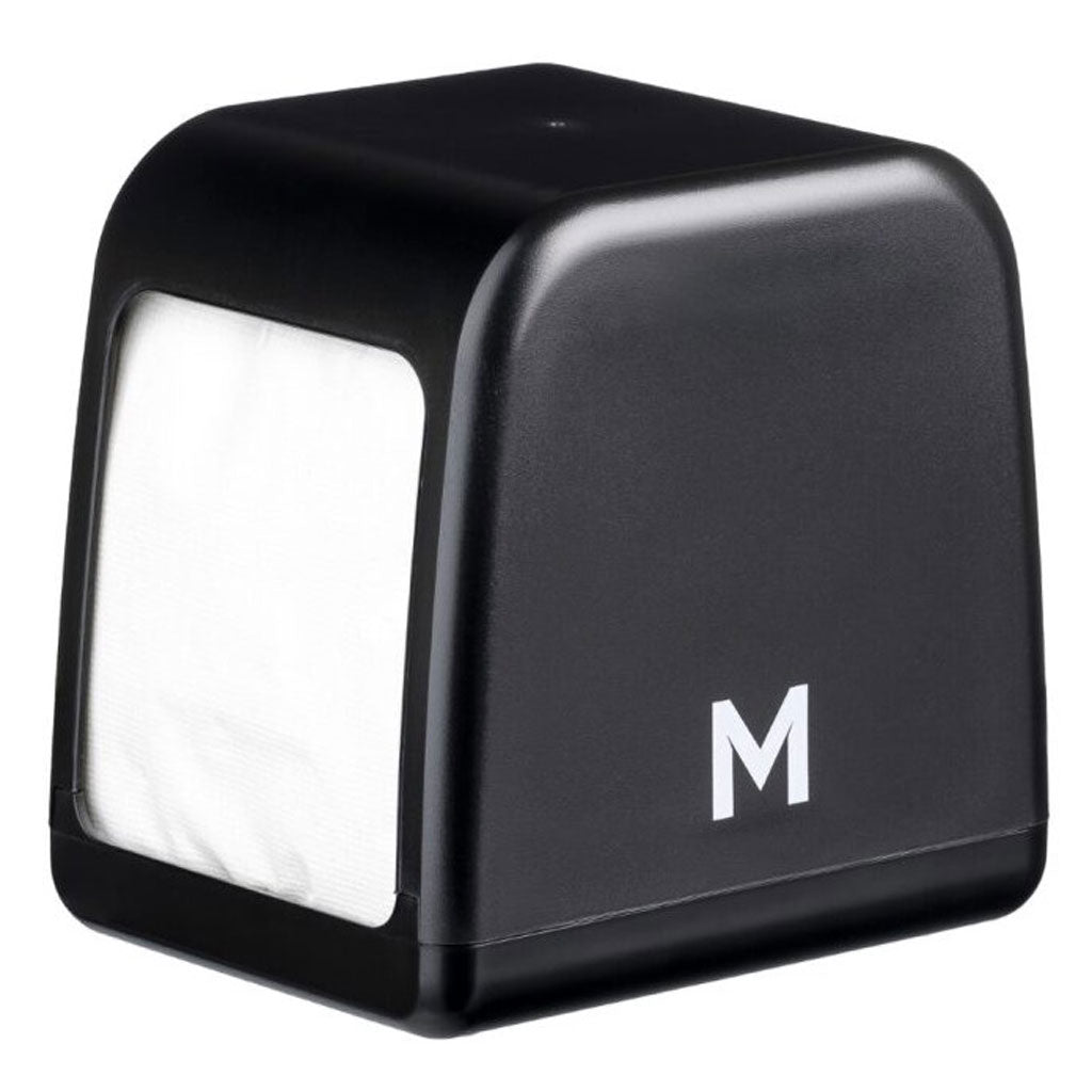 M D Fold Compact Napkin Dispenser Black