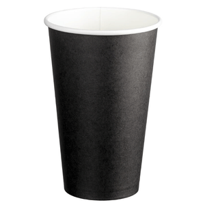 M Single Wall Coffee Cup Black 16oz (510ml) | 50/Pack