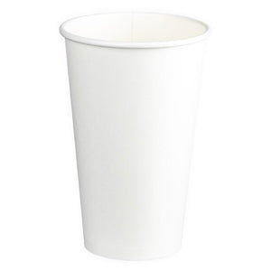 M Single Wall Coffee Cup White 16oz (510ml) | 50/Pack