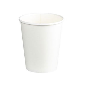 M Single Wall Coffee Cup White 8oz (280ml) | 1000/Ctn