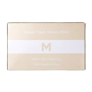 M Waxed Paper Sheets White Small 200x330mm | 1000/Box