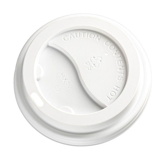 M Coffee Cup Lids 62mm White | 1000/Ctn