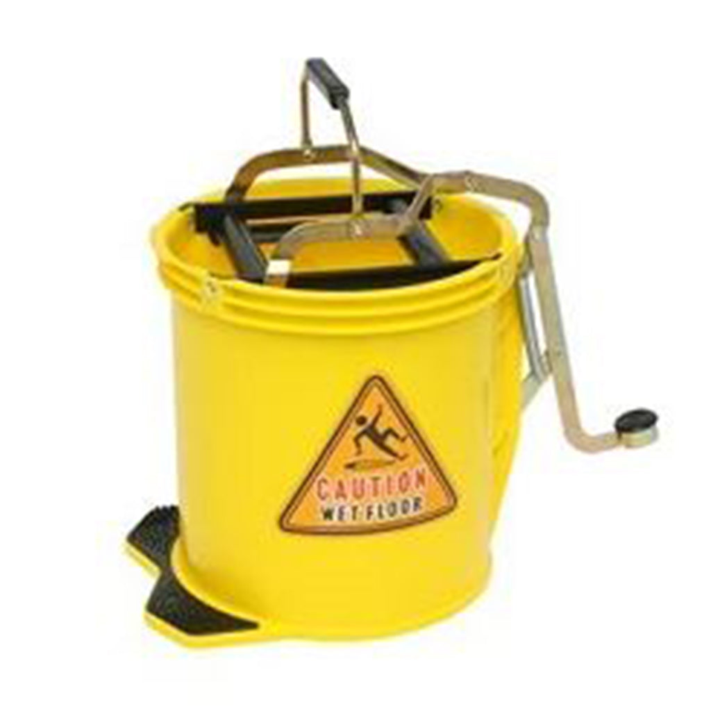 M Metal Wringer Bucket 16L - Yellow | Each