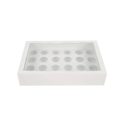 GoBake Window Mini Cupcake Box 24 Hole with insert | Each
