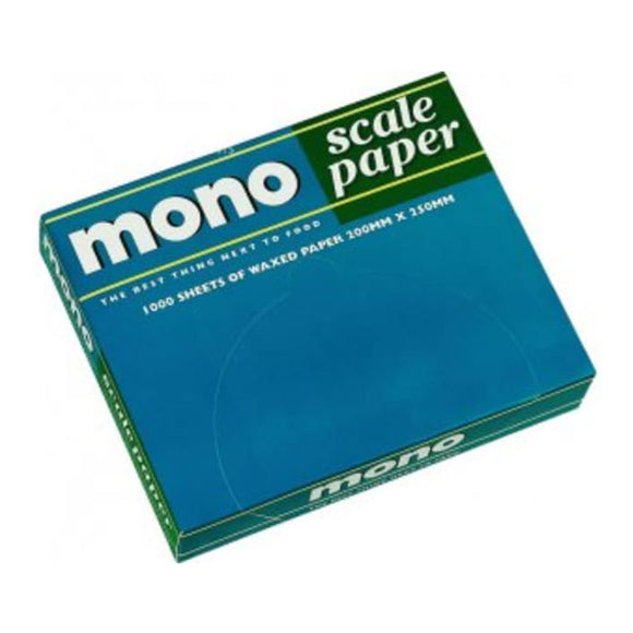 Mono Scale Waxed Paper 200x250mm | 1000/Box