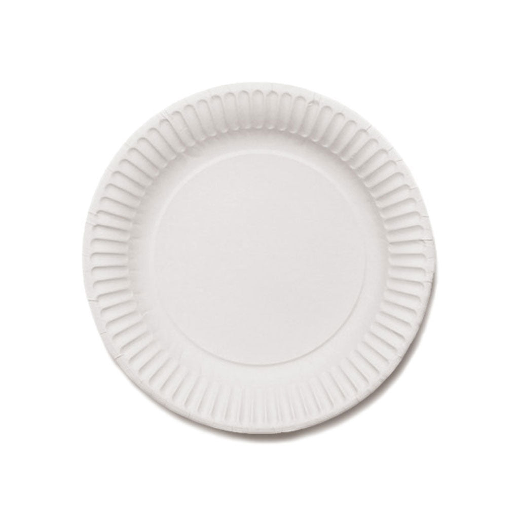 Paper Plate 6 Inch White | 50/Pack