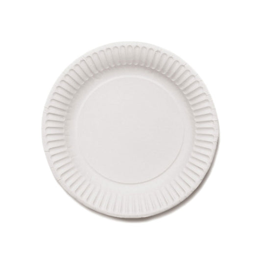 Paper Plate 6 Inch White | 50/Pack