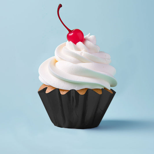 Papyrus Bloom Baking Cups Black | 24/Pack