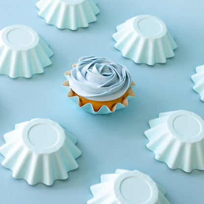 Papyrus Bloom Baking Cups - Pastel Blue | 24/Pack