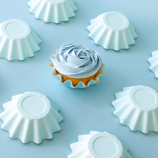 Papyrus Bloom Baking Cups - Pastel Blue | 24/Pack