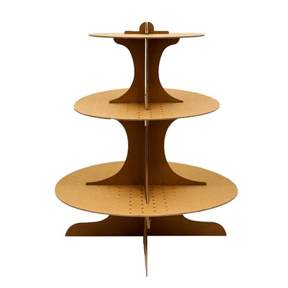 Qiwi 3 Tier Cardboard Cupcake Stand