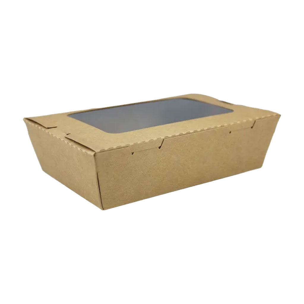 Kraft Window Lunch Box 700ml KPC01 | 50/Pack