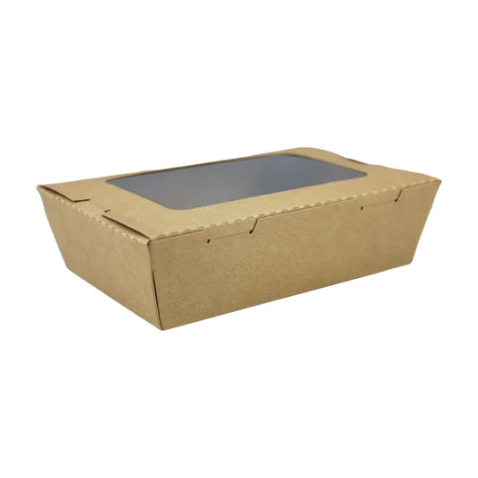 Kraft Window Lunch Box 700ml KPC01 | 50/Pack