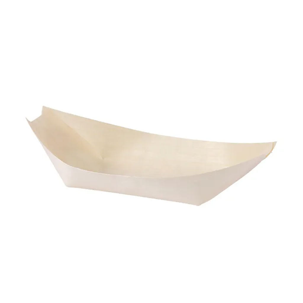 Qiwi Wooden Serving Boats #5 | 50/Pack