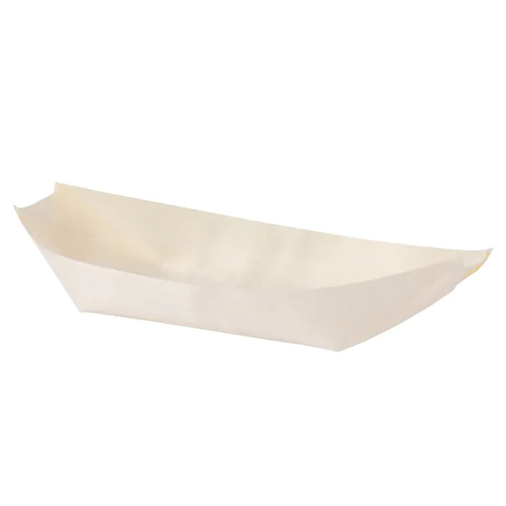 Qiwi Wooden Serving Boats #7 | 50/Pack