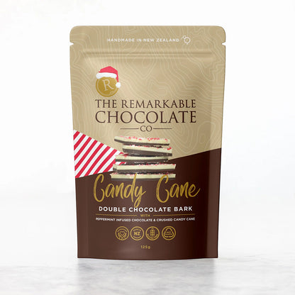 Remarkable Chocolate Luxury Bark - Double Choc Candy Cane | 125g