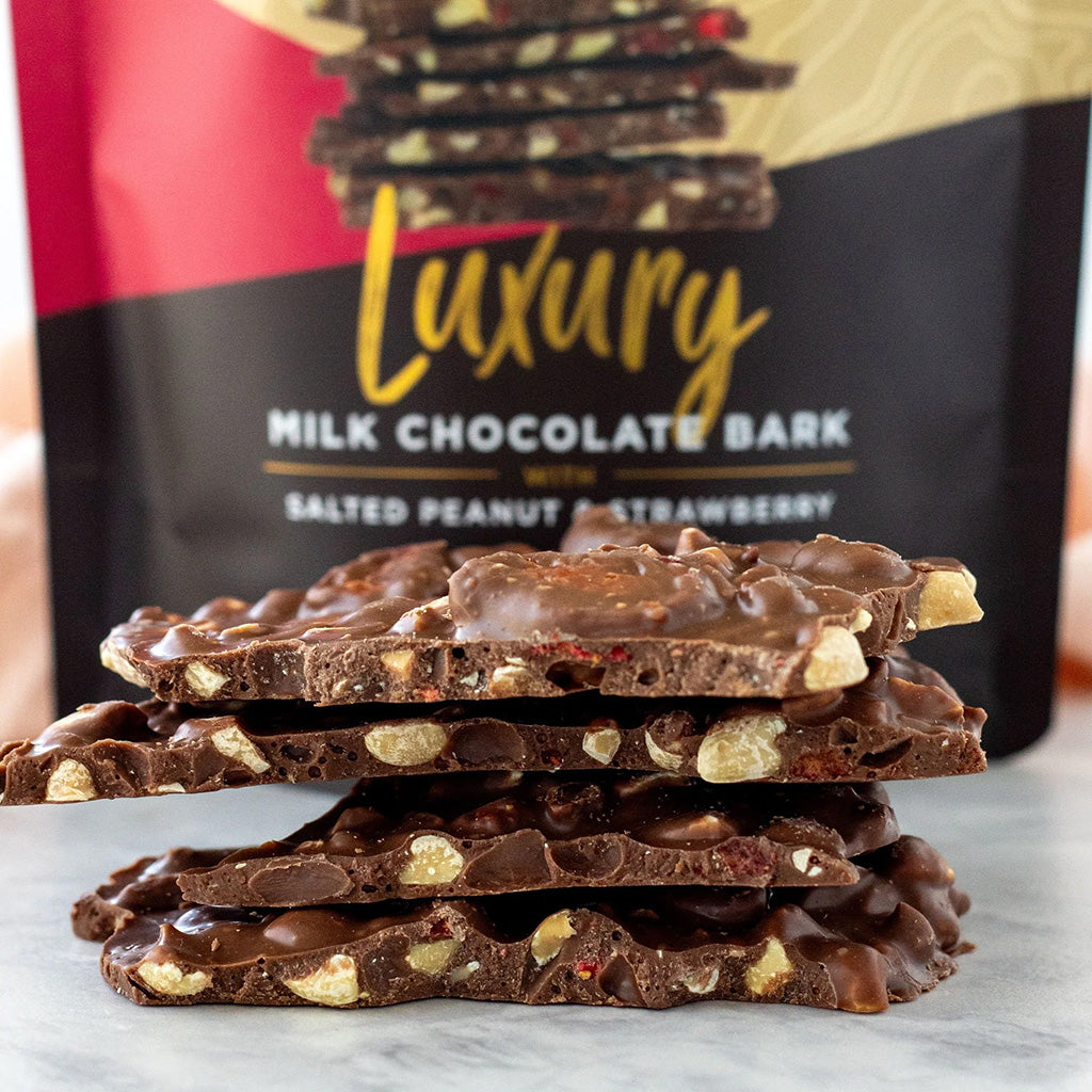 Remarkable Chocolate Luxury Bark - Salted Peanut & Strawberry | 125g