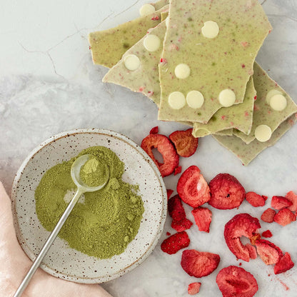 Remarkable Chocolate Luxury Bark - Strawberry Matcha | 125g
