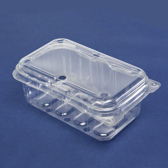 S300 Clear Plastic Punnet Clamshell 110x179x70mm | 200/Ctn