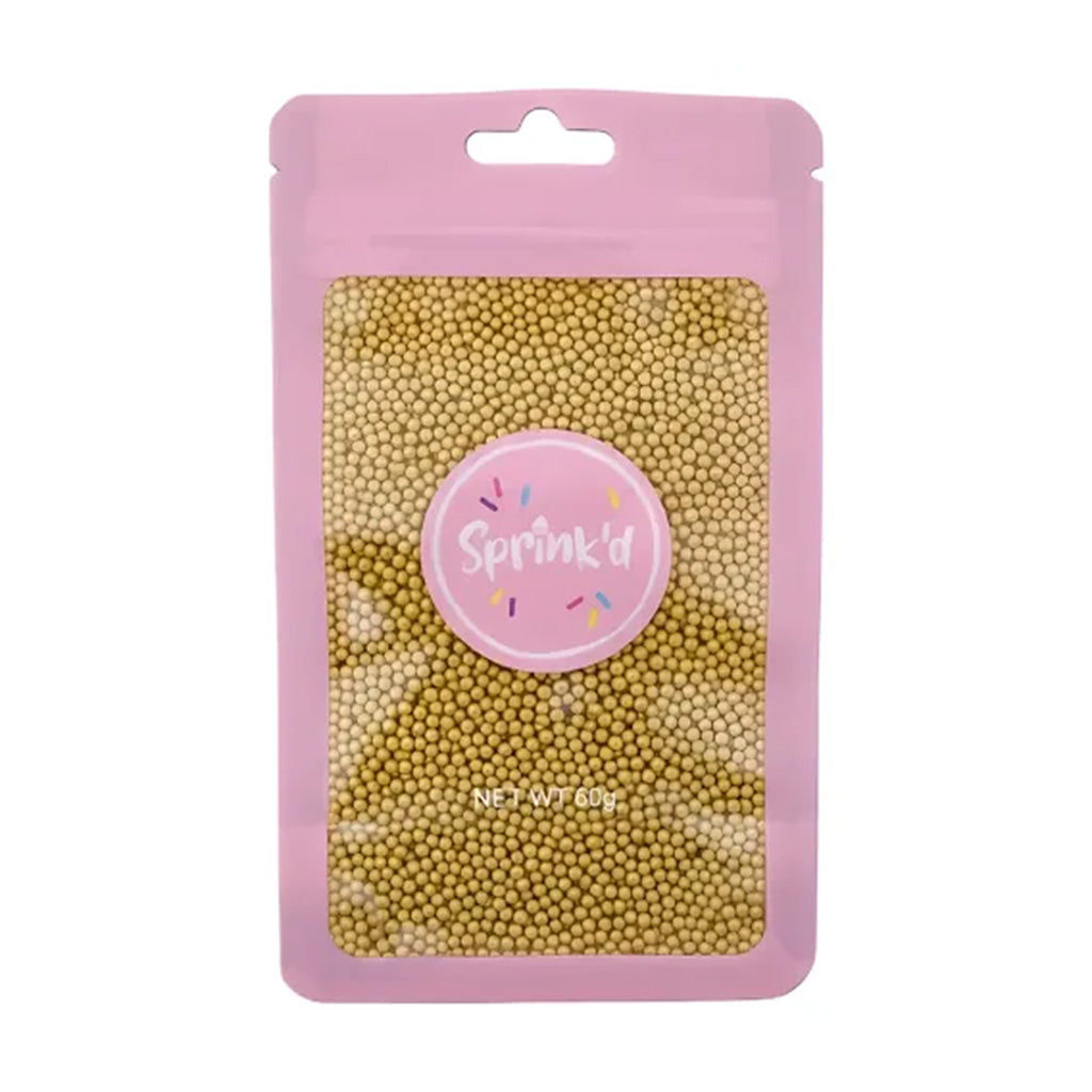 Sprink'd Sugar Balls Gold 2mm 60g