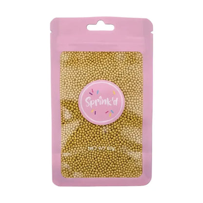 Sprink'd Sugar Balls Gold 2mm 60g