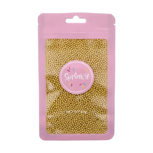 Sprink'd Sugar Balls Gold 2mm 60g