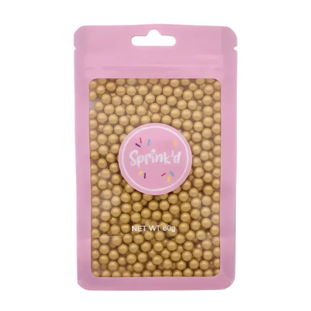 Sprink'd Sugar Balls Gold 4mm 60g