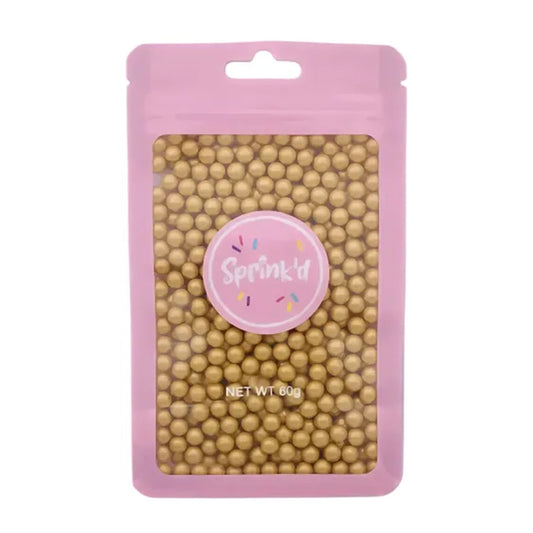 Sprink'd Sugar Balls Gold 4mm 60g
