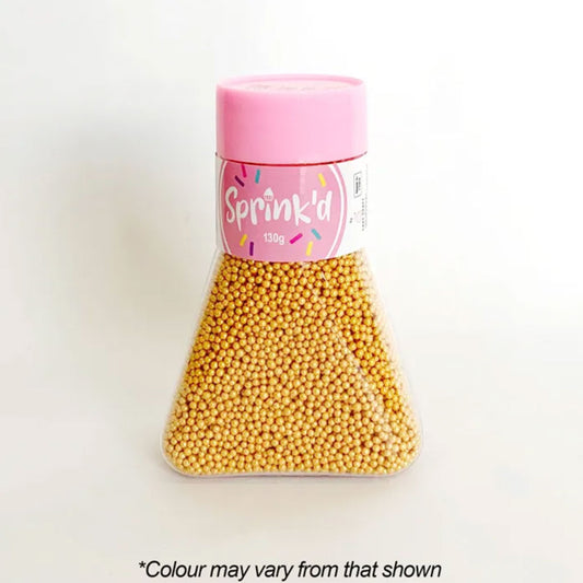Sprink'd Sugar Balls Gold 2mm 130g | BB 08/25
