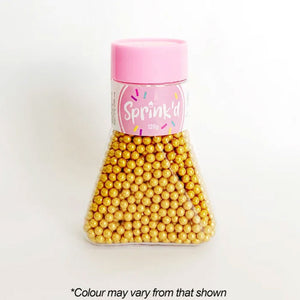 Sprink'd Sugar Balls Gold 4mm 120g | BB 12/25