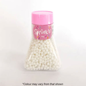 Sprink'd Sugar Balls Pearl White 4mm 110g