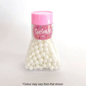 Sprink'd Sugar Balls Pearl White 8mm 100g