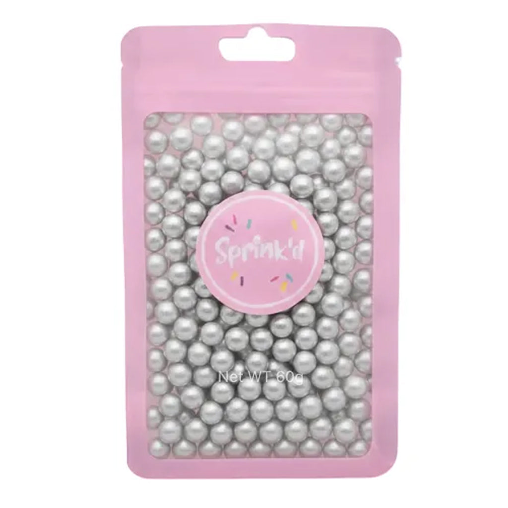 Sprink'd Sugar Balls Shiny Silver 8mm | 60g