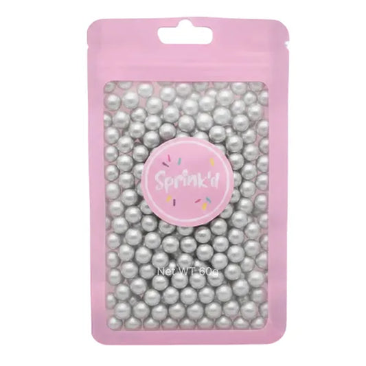 Sprink'd Sugar Balls Shiny Silver 8mm | 60g