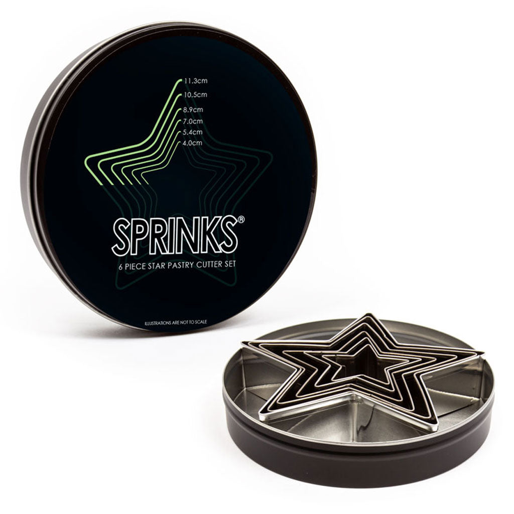 Sprinks Pastry Cutter Set - Stars | 6 Piece