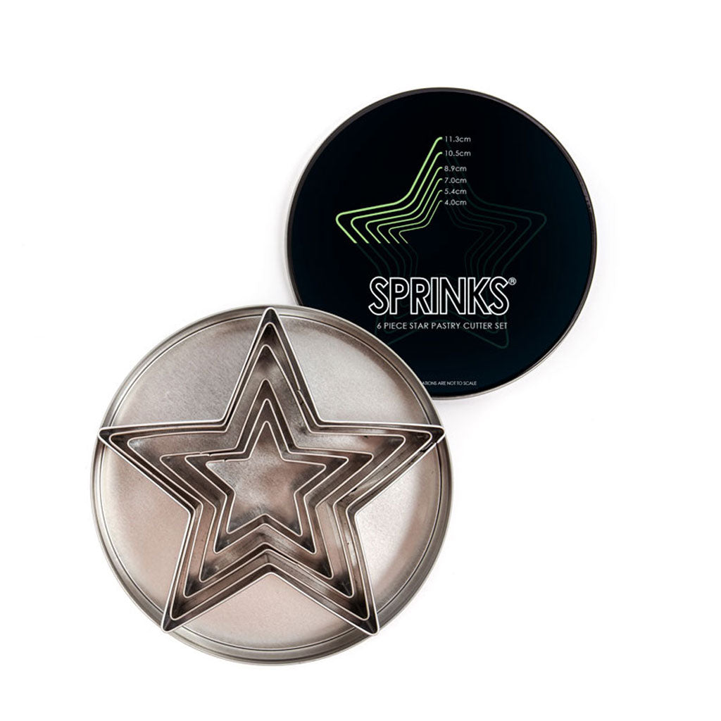 Sprinks Pastry Cutter Set - Stars | 6 Piece