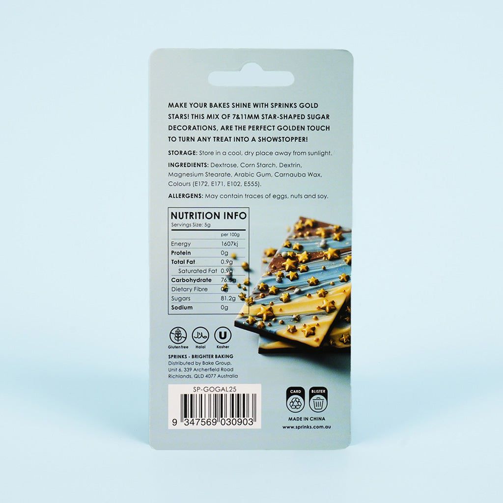 Sprinks Golden Galaxy Mix Tiny Toppers - 25g