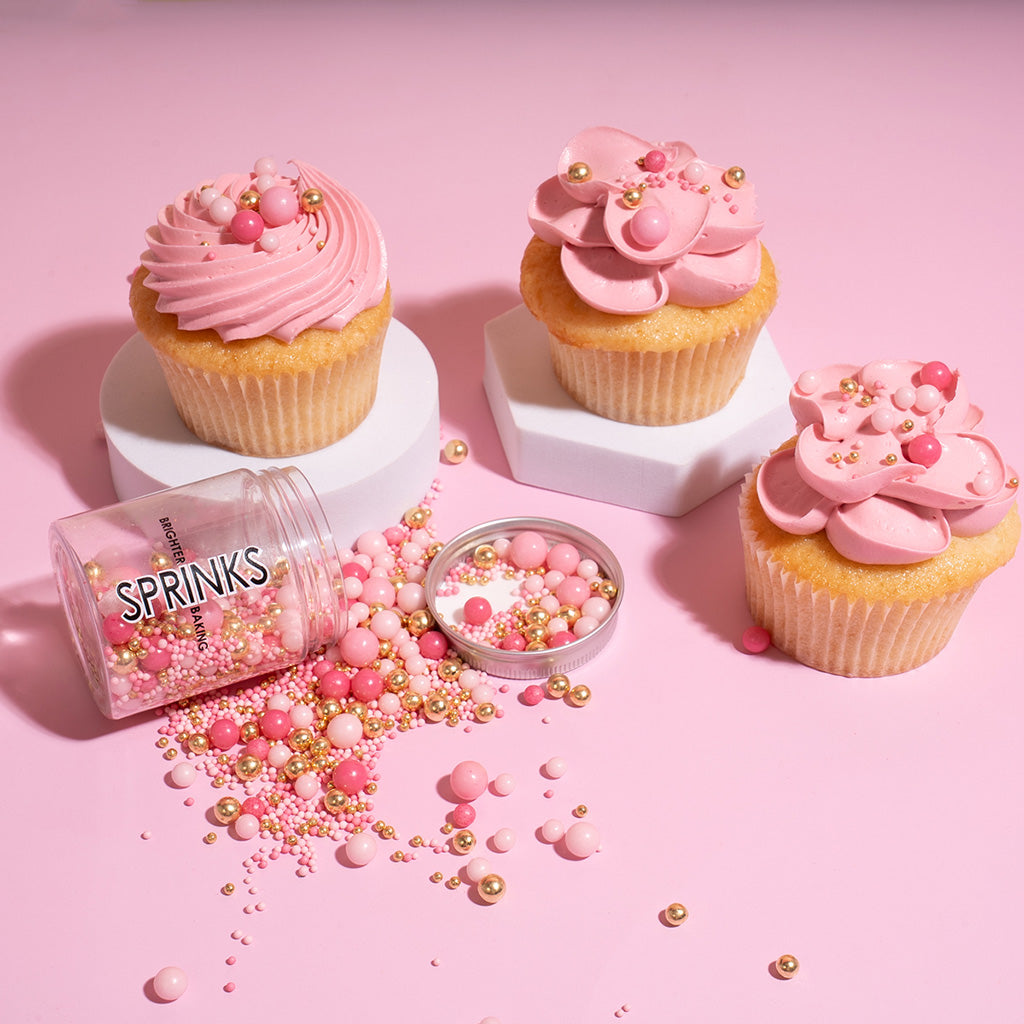 Sprinks Pink Velvet Crunch Sprinkles - 70g