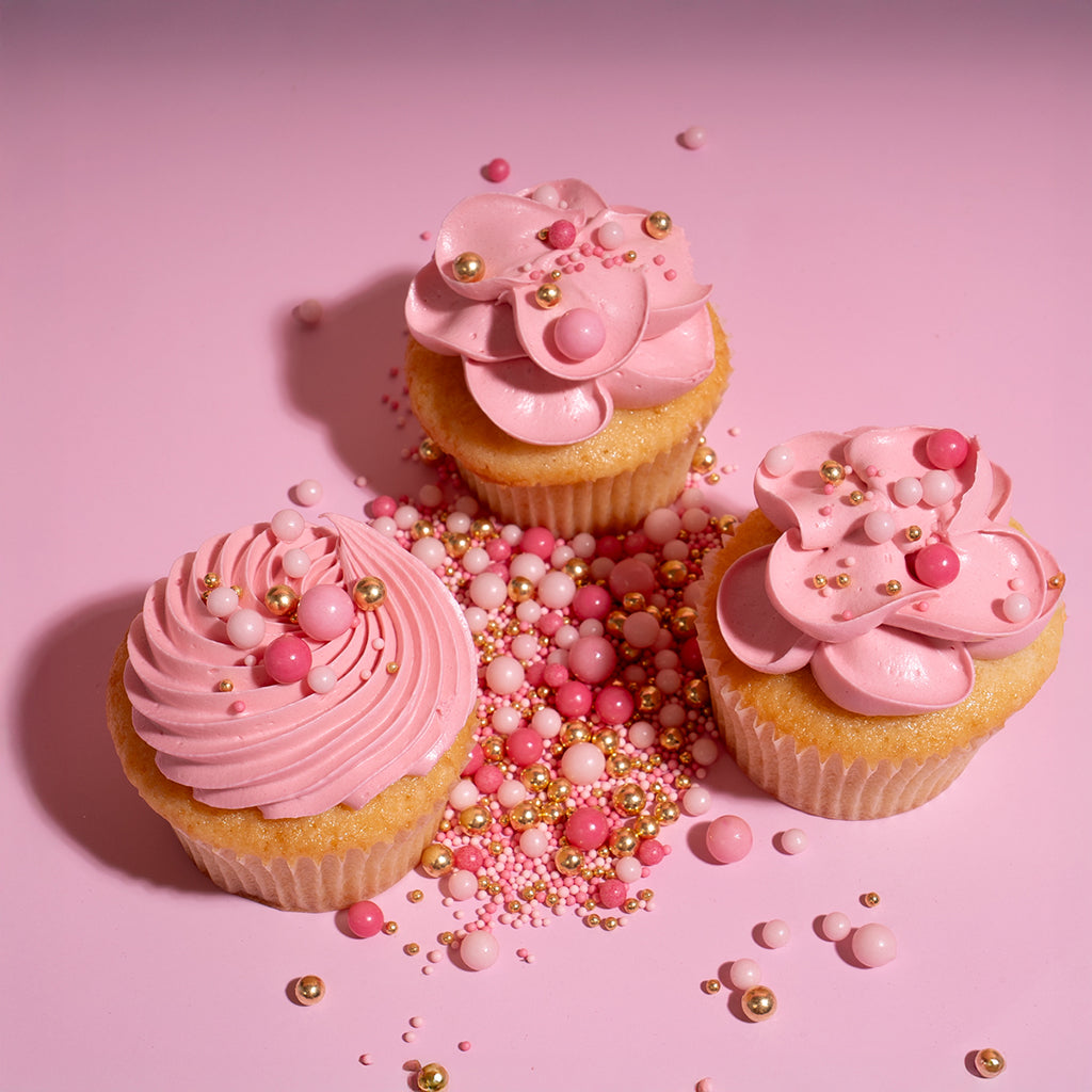 Sprinks Pink Velvet Crunch Sprinkles - 70g