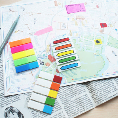 Stick'n Film Index Flags Neon Tips 45x12mm 100 Flags 5 Colours