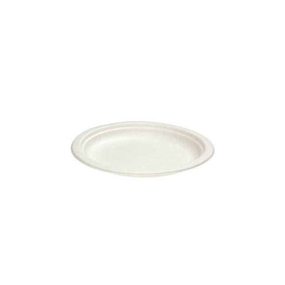 Sugarcane Round Side Plate 7 Inch (180mm) 50/Pack
