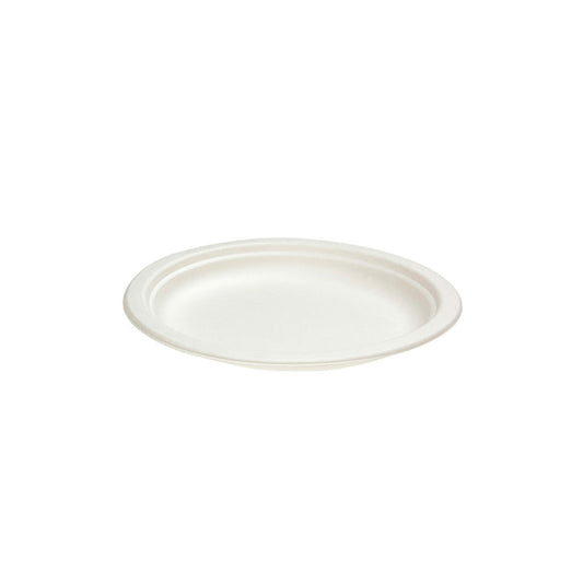 Sugarcane Round Dinner Plate 9 Inch (230mm) 50/Pack