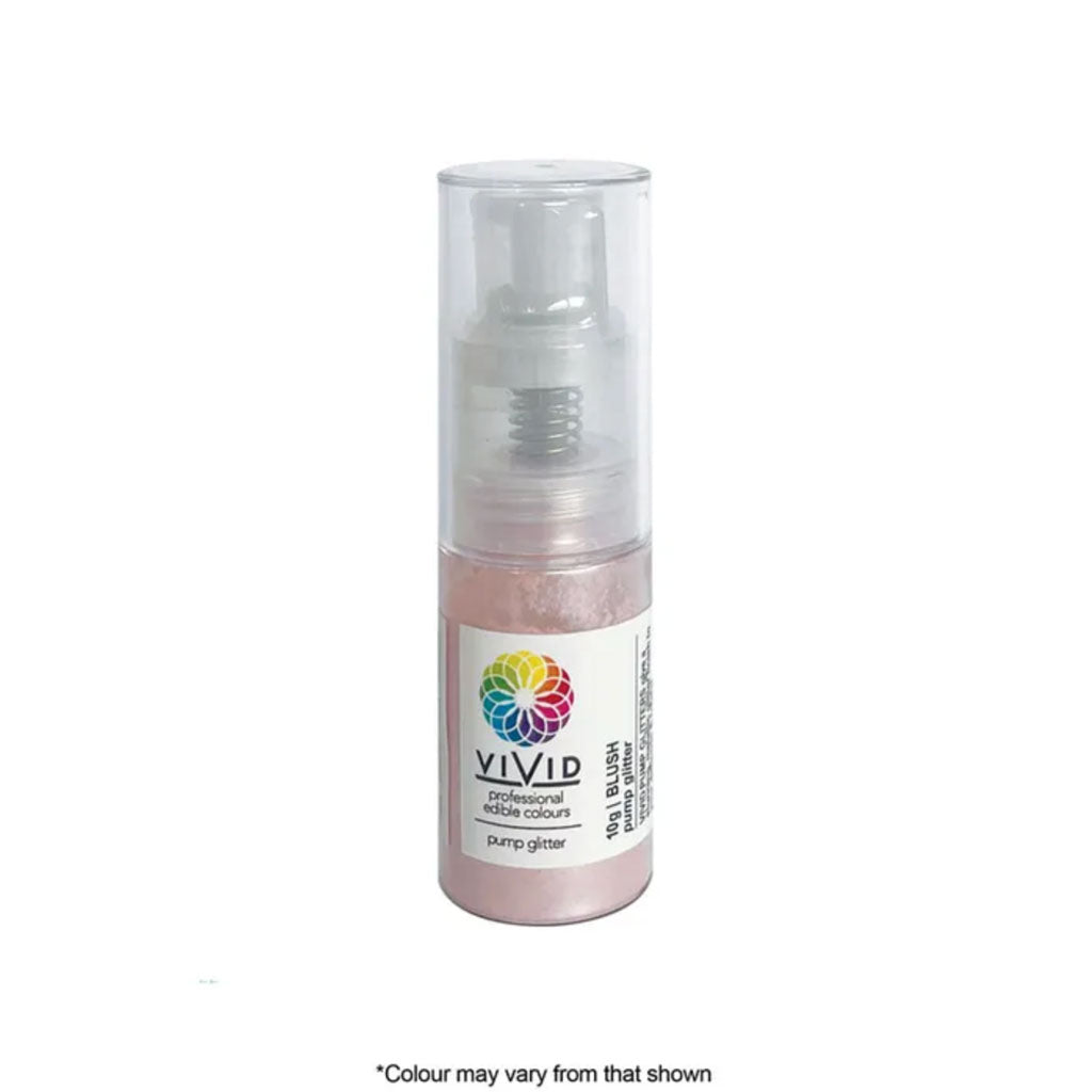 Vivid Edible Pump Glitter Blush Pink 10g | BB 11/28
