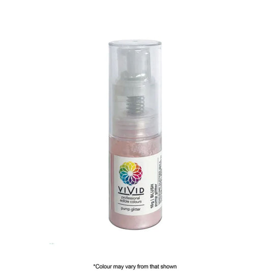 Vivid Edible Pump Glitter Blush Pink 10g | BB 11/28