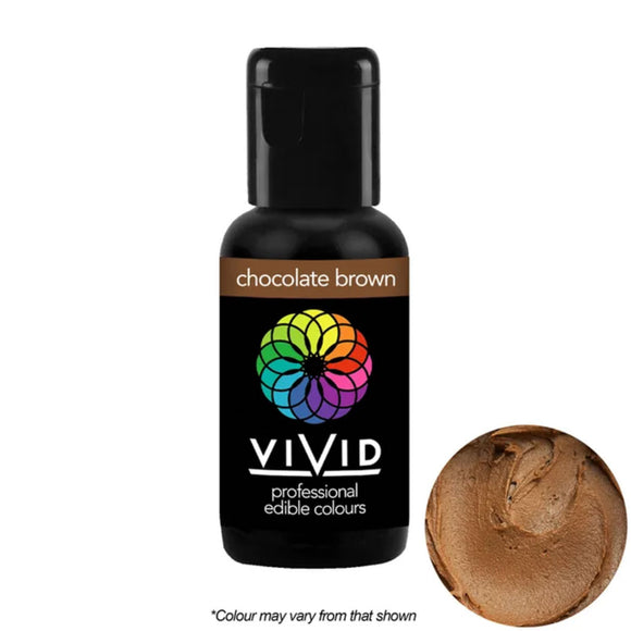 Vivid Gel Food Colour Chocolate Brown 21g | BB 10/26