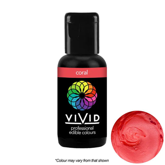 Vivid Gel Food Colour Coral 21g