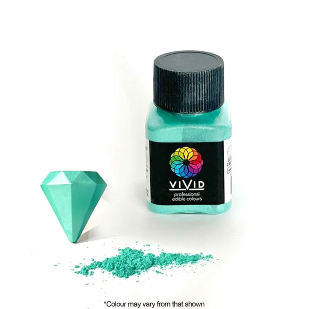 Vivid Edible Metallic Dust | Aquamarine | 10g