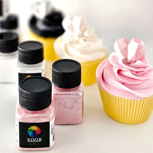 Vivid Edible Metallic Lustre Dust | Platinum White Shimmer - 10g