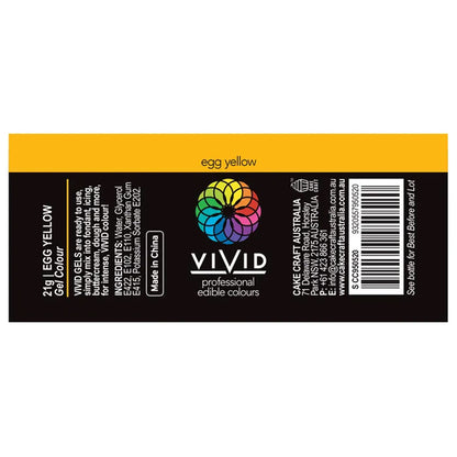 Vivid Gel Food Colour Egg Yellow 21g